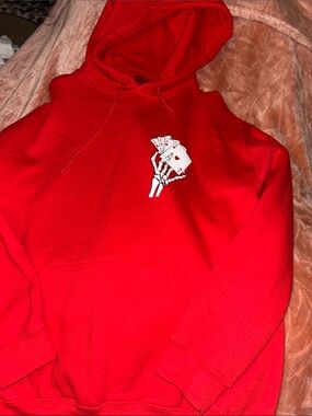 HP🎊Red Pullover Hoodie with Script